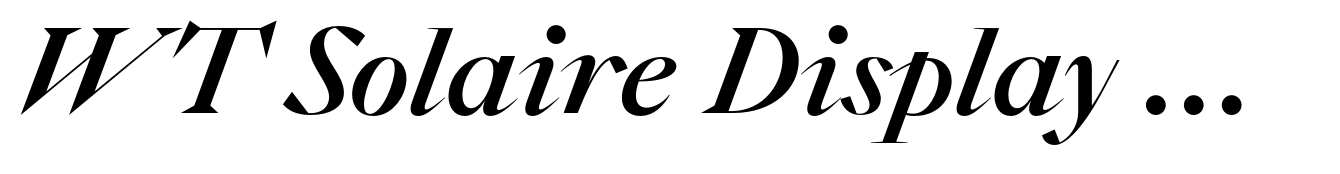 WT Solaire Display Medium Italic